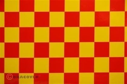 Oracover 43-033-023-002 Fun 3 - Yellow-Red- 2 Metre-Desenli