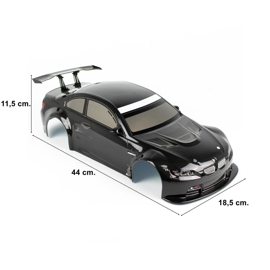 Himoto 31799A 1/10 Ölçek, BMW Drift Lexan Kaporta-Siyah - Görsel 5