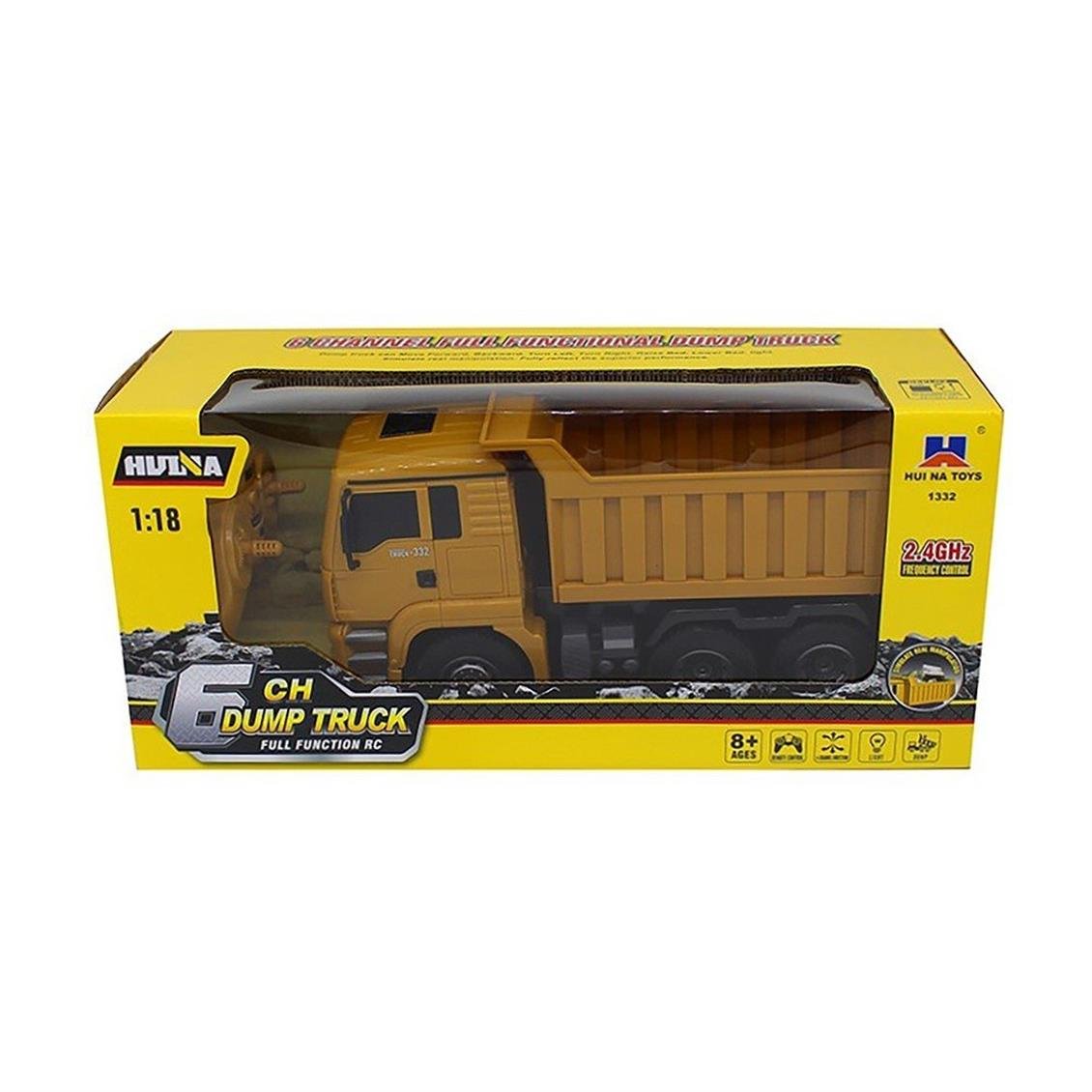Huina 1332 1/18 Ölçek, Damperli Kamyon, 9 Kanal Uzaktan Kumandalı İş Makinası - Görsel 5