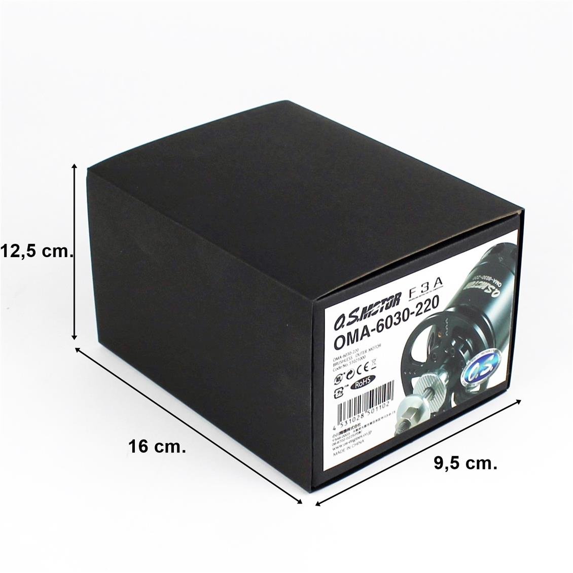 OS Engines 51021000 OMA-6030-220W Fırçasız, Outrunner Elektrik motoru - Görsel 5