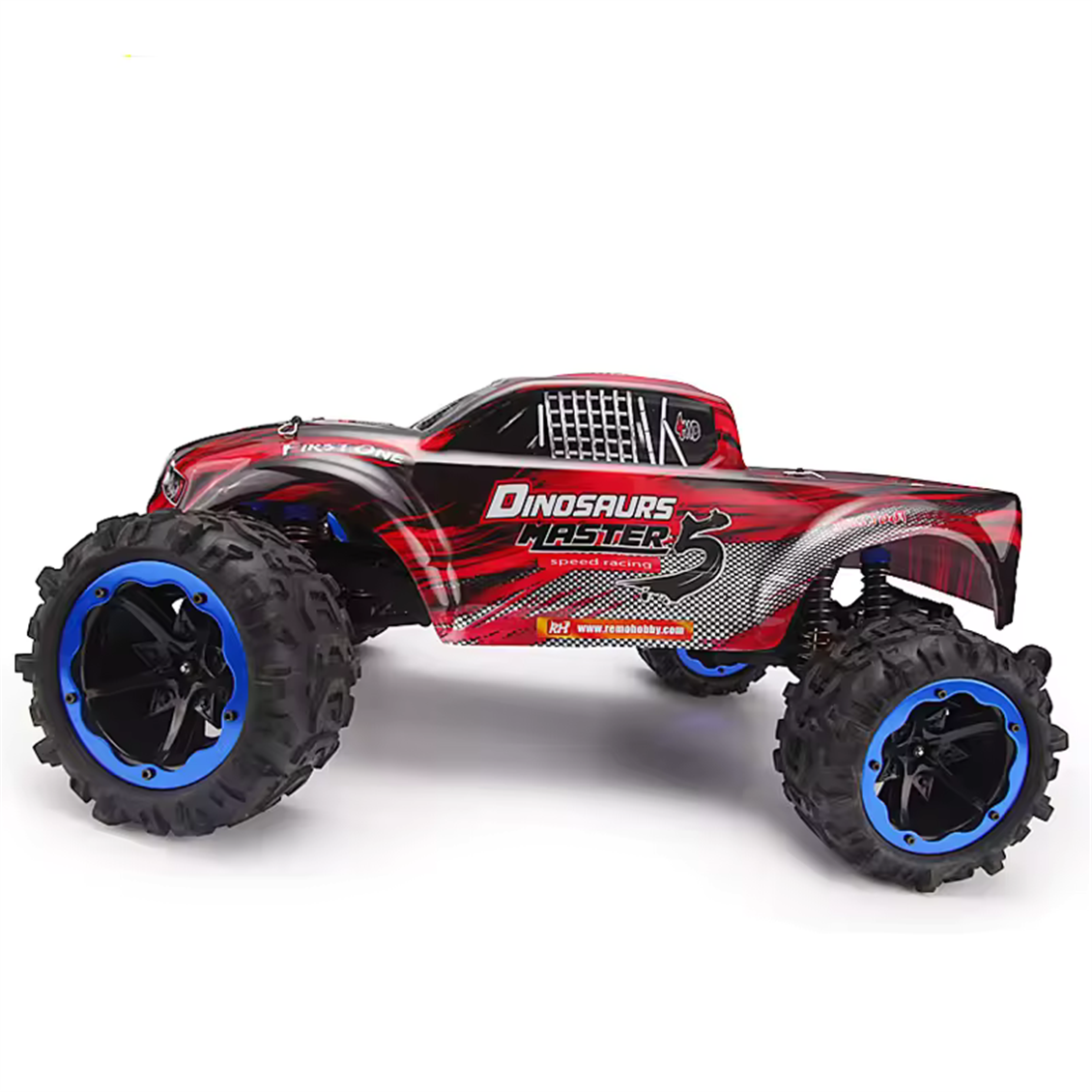 4WD Off Road PRO Monster Truck (Dinosaurs Master) Kırmızı Kaportalı
