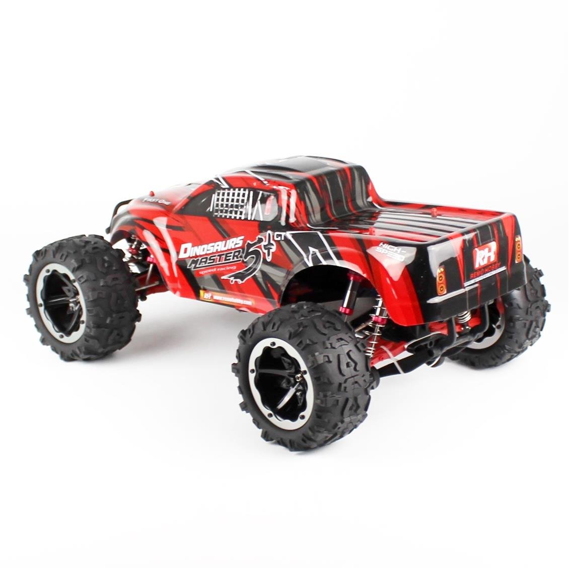 4WD Off Road Monster Truck (Dinosaurs Master-GT) Kırmızı Kaportalı