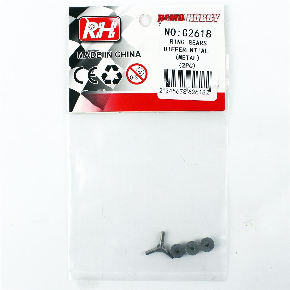 Remo G2618 Metal Diferansiyel Pinyon Dişlisi, Model Araç Yedek Parçası - Görsel 4