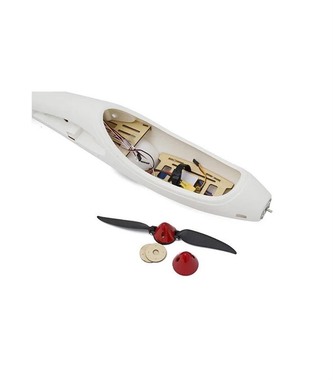 Volantex EXA759-1 ASW28 260 cm. EPO Kanatlı, ABS Gövde, 850KV Fırçasız Motor, 30A Esc, RC Model Planör - Görsel 6