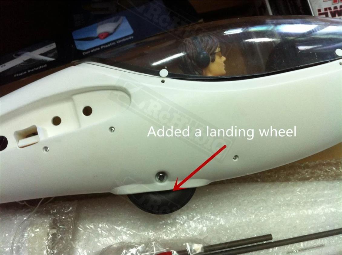 Volantex EXA759-1 ASW28 260 cm. EPO Kanatlı, ABS Gövde, 850KV Fırçasız Motor, 30A Esc, RC Model Planör - Görsel 7