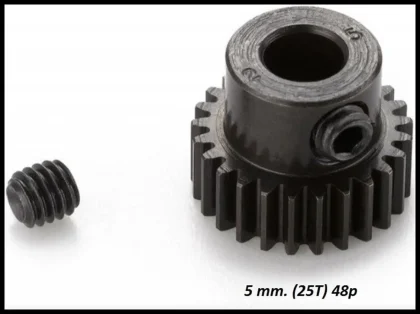 Hobbywing 30820203 25T 5MM 48Pitch, Çelik Pinyon Dişlisi