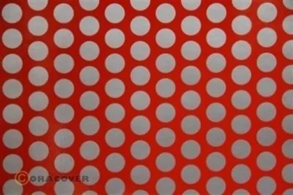 Oracover 41-022-091-002 Fun 1 - Brıght Red-Sılver 2 Metre,D