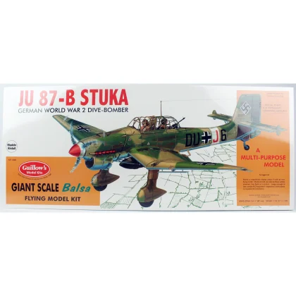 Guillow's 1002 1/16 Ölçek, Stuka, 88cm, Balsa, Serbest Uçuş Model Kiti