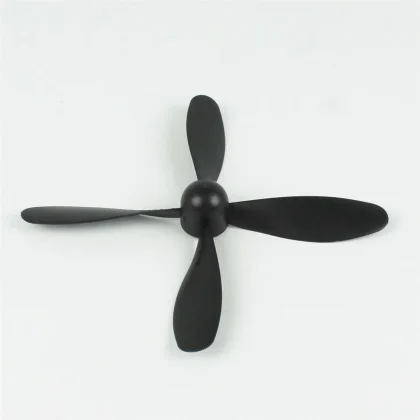 "Haoye HY001-01001 7""×3.2"" 170×80mm. 4 Palli, Spinnerli Plastik Pervane, Lastik Motor İçin"