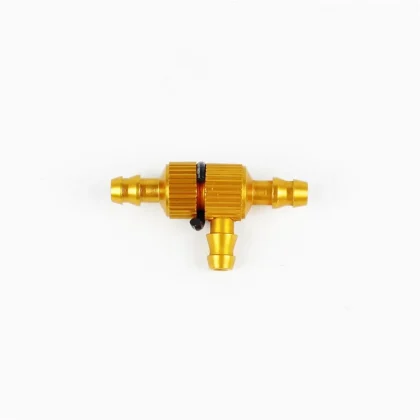 Haoye HY005-01205C Aliminyum,T Girişli Yakıt Filtresi D8×d4×L28mm., 2 Adet