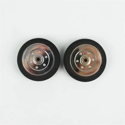 Haoye HY006-03103 Süper Hafif Tekerlek, Sünger Lastikli, Elektroliz Jantlı, Dış Çap 40mm.× Göbek 3mm.× Genişlik 9mm, 2 Adet