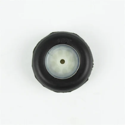 Haoye HY006-03301 PU Lastikli, Plastik Jantlı Tekerlek, (1") 25mm.× Göbek 2mm.× Genişlik 12mm., 2.2 gr, 2 Adet