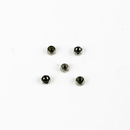 Haoye HY017-04001 Paslanmaz Çelik Kilitli Somun, 2mm, 10 Adet