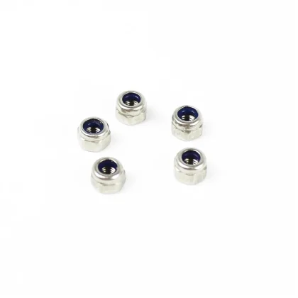 Haoye HY017-04002 Paslanmaz Çelik Kilitli Somun, 3mm, 10 Adet
