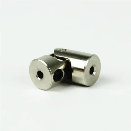 Haoye HY038-03202 Mafsallı Tekne Şaft Kaplini, Metal, Dış Çap 8mm.×L18mm. İç Çapı 2×İç Çapı 2mm, 4.3gr.