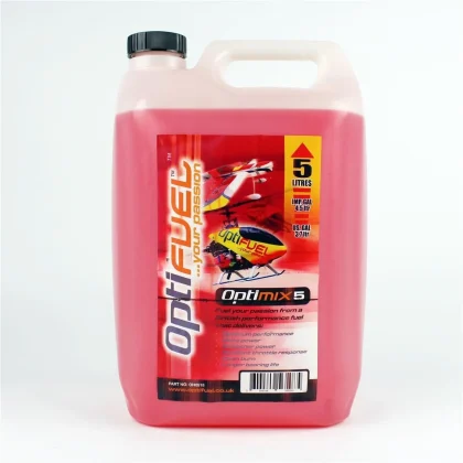 Optifuel %5 NitroMetan, 2 ve 4 Zamanlı,Model Uçak ve Helikopter Yakıtı, 5 Litre
