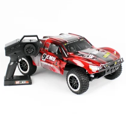 Remo 1022 1/10 Ölçek, 4WD Off Road Short Course (9EMU) Fırçalı Çift Motorlu, Kırmızı Kaportalı, 2.4Ghz Kumandalı Model Araç