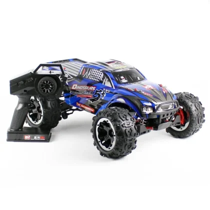 Remo 8037 1/8 Ölçek, 4WD Off Road Monster Truck (Dinosaurs Master-GT) Mavi Kaportalı, Fırçasız Motorlu, 11.1V 3300mAh Li-Po Pil