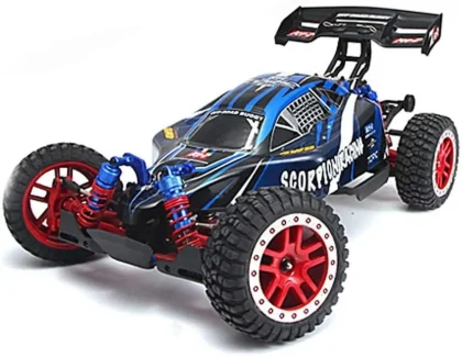 Remo 8055 1/8 Ölçek, 4WD PRO Off Road Buggy (Scorpion Racing) Mavi Kaportalı, Fırçasız Motorlu, 7.4V 4200mAh Li-Po Pilli, 2.4Gh