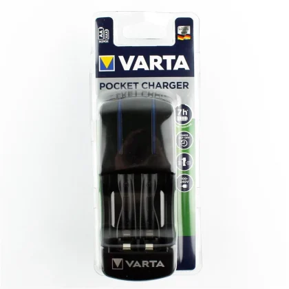 Varta 85045 Pocket Şarj Cihazı, 220 Volt, 4,'lü Kalem yada İnce Kalem Ni-Mh Piller için